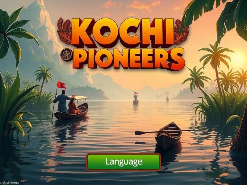 Kochi Pioneers language selection screen